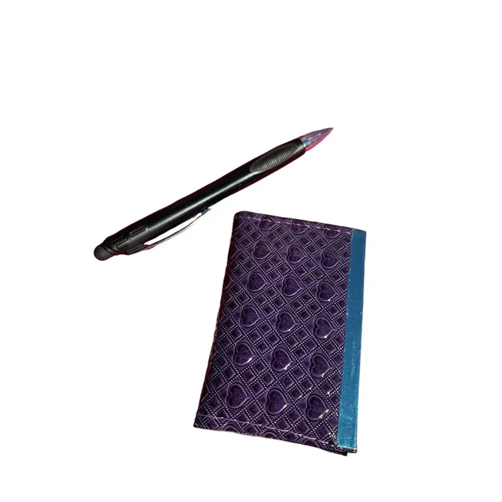 Purple Heart Retro Small New In Pack Card Wallet ID Card Holder Unused Deadstock